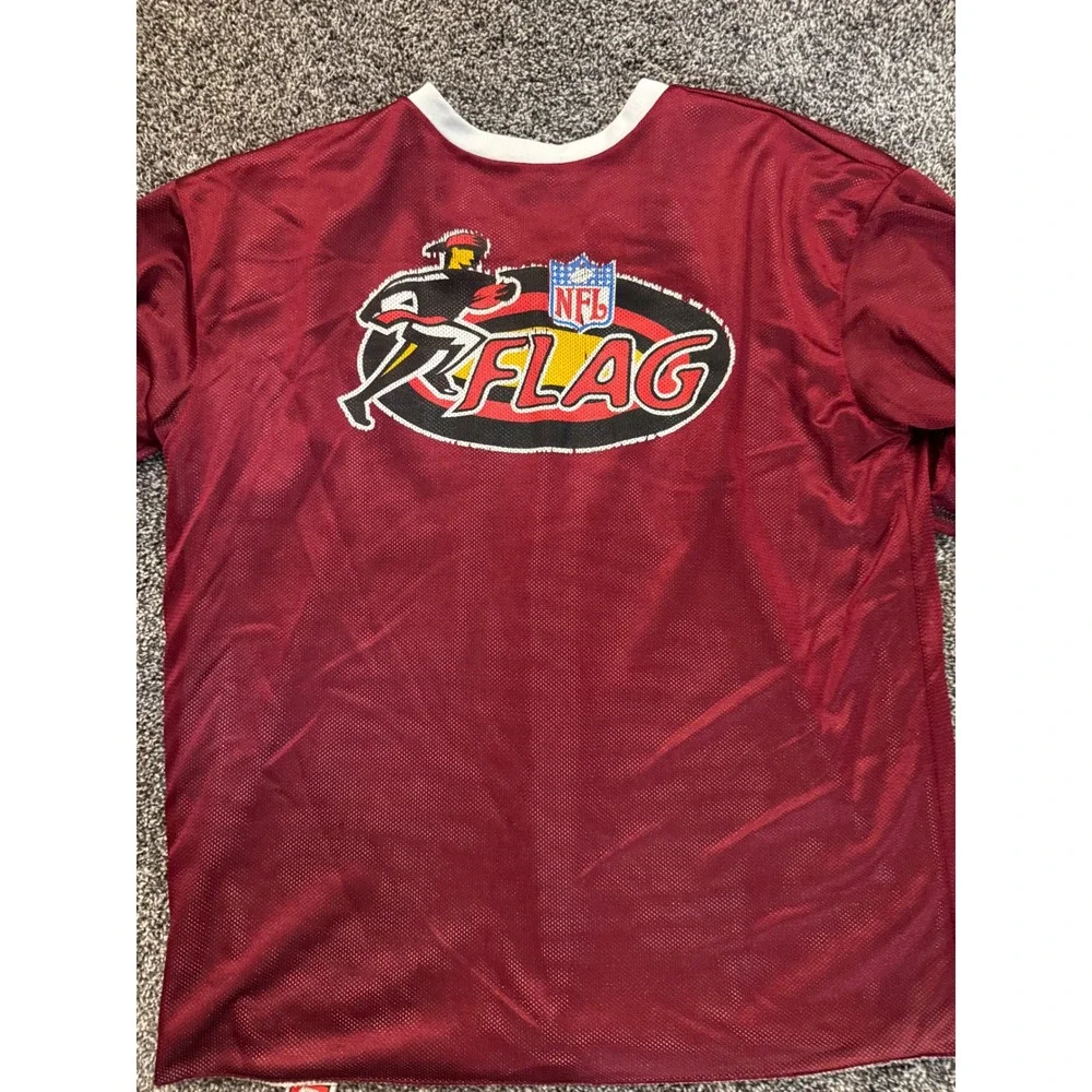 Vintage Nike Washington Redskins Reversible NFL Flag Football Jersey XL Burgundy